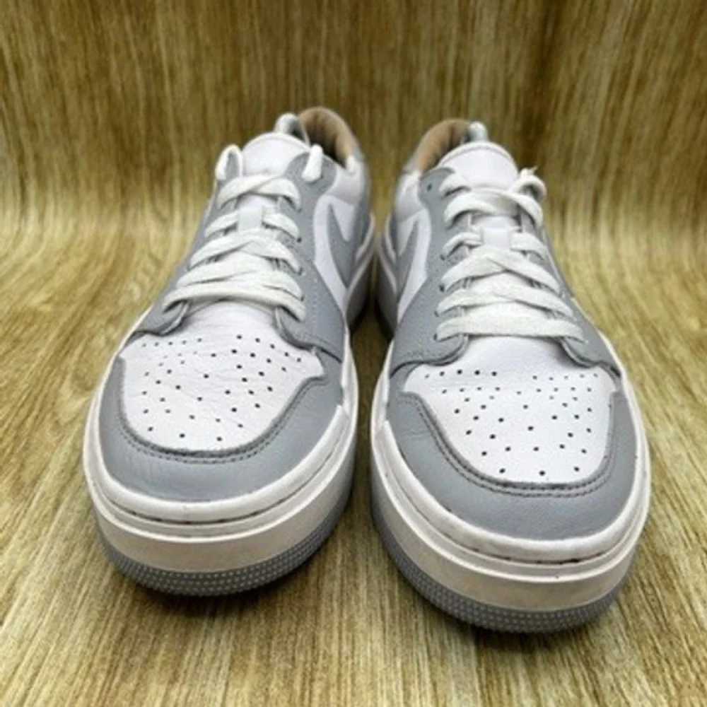 Nike Jordan 1 Elevate Low Women's Size 8 White Wolf Grey‎ Platform Sneakers